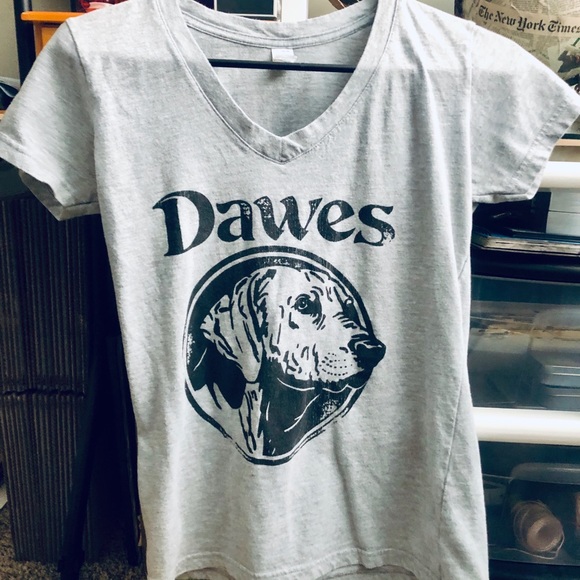 Tultex Tops - Dawes Graphic Tee Band Merch V-Neck -- LAB Shirt